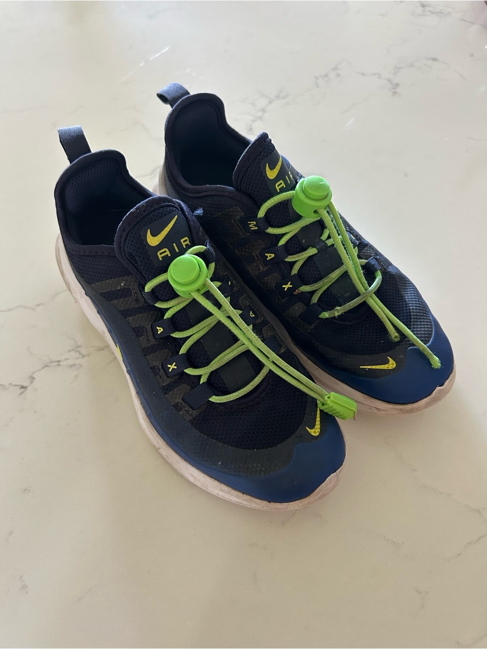 Nike Kids Navy air max axis midnight navy volt